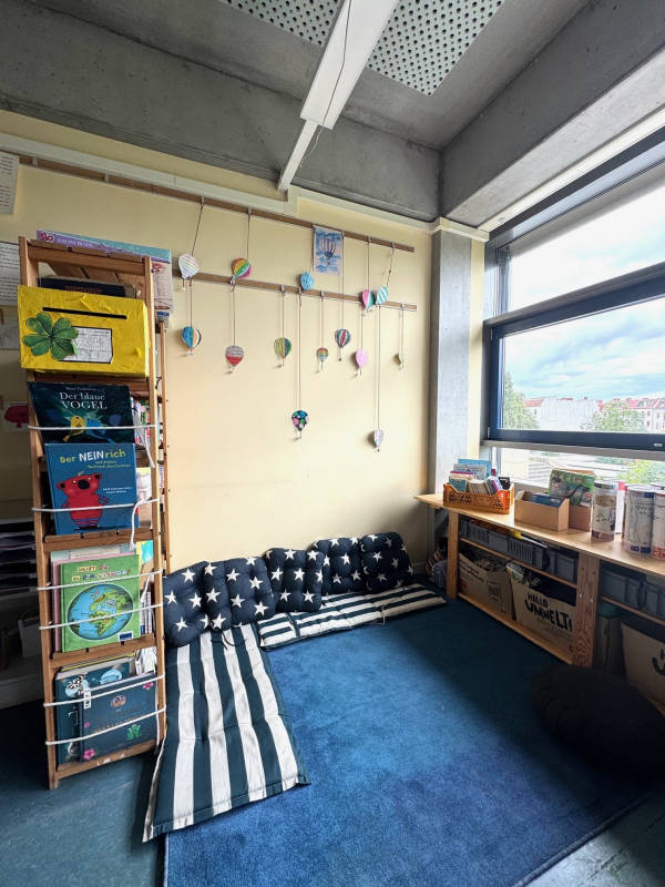 Löwenzahn-Schule Bibliothek Leseecke